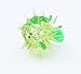 Aquarium MINIATURE HAND BLOWN Art GLASS Green Puffer Fish FIGURINE Collection