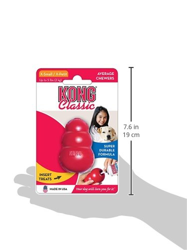 KONG Classic Dog Toy, X-Small, Red