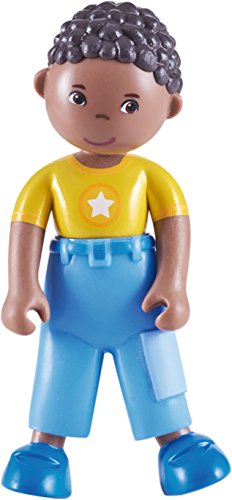 HABA Little Friends Erik – 4″ African American Boy Bendy Doll Figure