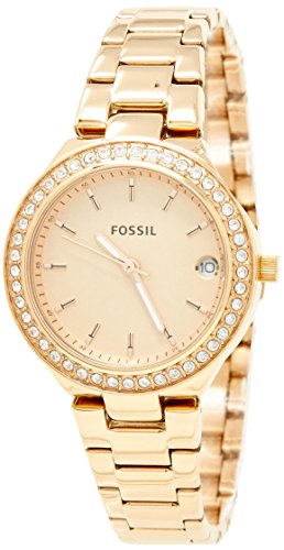 Fossil women s  blane  quartz stainless steel casual wa…