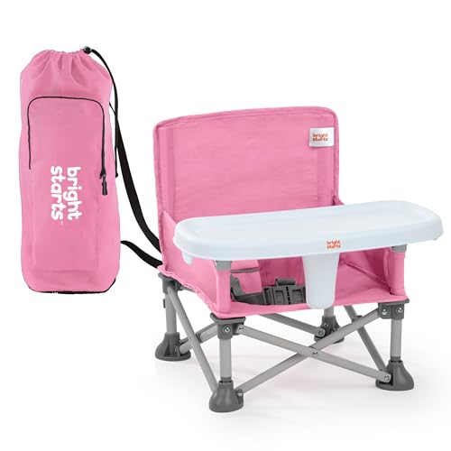 Bright Starts Pop 'N Sit Portable Booster, Indoor/Outdoor Use, Floor Seat with…
