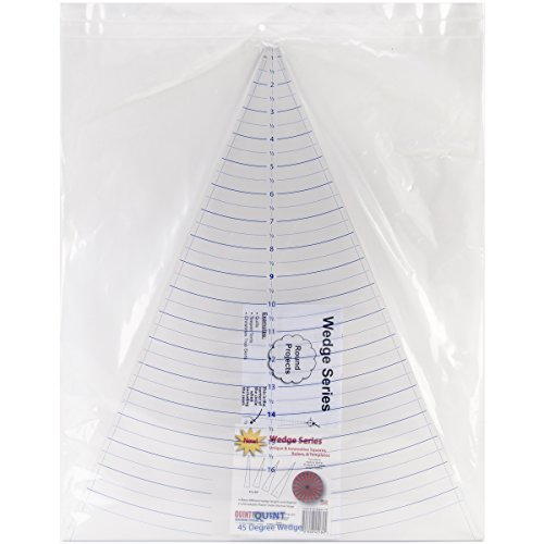 Quint Measuring Systems Circle Wedge, 45 Degrees, 18-Inch Long with 1-Inch Meas…