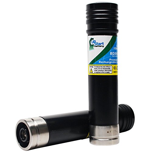 2 Replacement Black & Decker 3.6v NiCd Battery (1300mAh,NiCd) - Compatible with Black & Decker Vp110, Black & Decker Versapak Vp100, Black & Decker Vp100, Black & Decker Vp130, Black & Decker Vp142