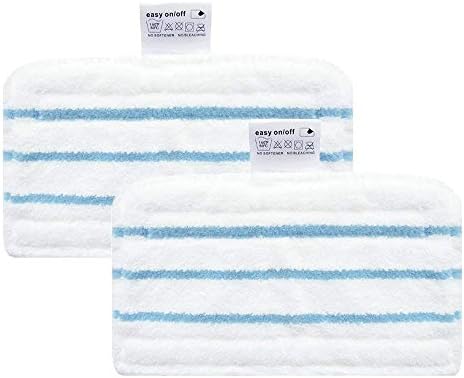 Green Label 2 Pack for Black + Decker Steam Mop Washable Pads (compares to SMP20). Fits SM1620 Model