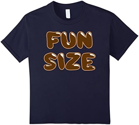 Kids Fun Sized T-Shirt - Chocolate Mini Bite Sized Tee 6 Navy