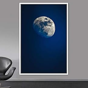 signwin Framed Canvas Wall Art Moon Astronomy &...