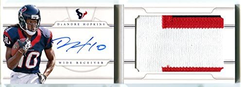 2013 National Treasures DeAndre Hopkins Rookie Jumbo 3 Color PRIME Patch Auto Booklet #/49 Houston Texans RC Trading Card