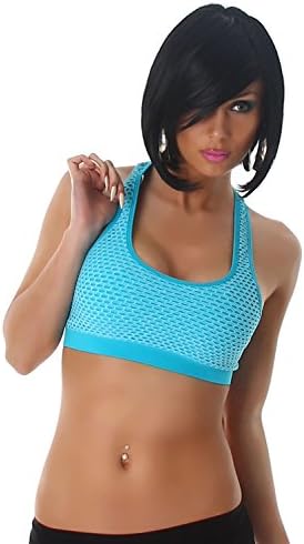 Ouno Women's Net Optic Sports Bra Top