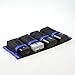 Meking DSLR Battery Case Holder Storage with 4 Pocket Pouch for LP-E6/LP-E8/LP-E10/LP-E12/NP-FW50/EN-EL14/EN-EL15 and more