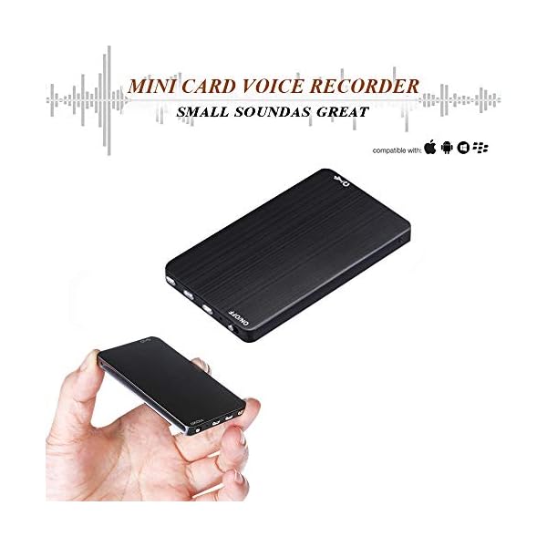 Mini Voice Activated Recorder 8G UltraThin Digital Audio Recorder