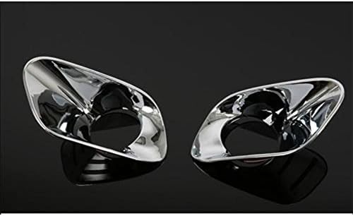 2pcs ABS Chrome Front Fog Lights Lamp Trim Cover Frame Covers Fit For Jeep Cherokee 2014 2015 2016