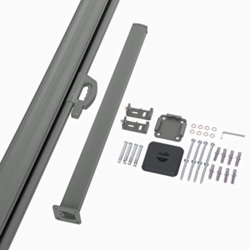 LARMNEE Seitenmarkise, ausziehbar Markise, Rahmen aus Vollaluminium, 160 x 300 cm, Sichtschutz, seitliche Vordächer… – Bild 8