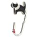WannaBi Textured Shimmery Metal Cat Shape Handbag Bag Purse Hanger Table Hook Holder Black