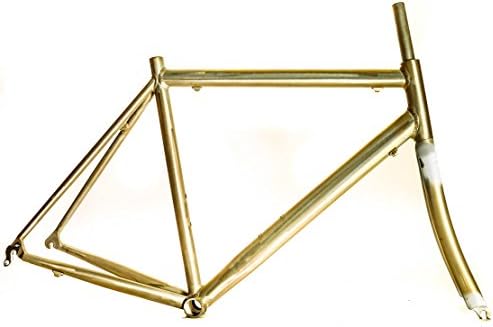 Italian Raw Road Tri Bike Frameset + Fork 56cm 700c 6061 Aluminum Unpainted NEW