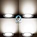 JULLISON LED 6 Inch Recessed Low Profile Slim Panel Light with Junction Box, IC Rated Air Tight, 12W, 800 Lumens, 4000K Cool White, CRI80+, Dimmable, Damp Location, ETL (4 Packs)