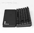 Grifiti Fat Wrist Pad 12 is a 4 x 12 Inch Wrist Rest for Small Mechanical Keyboards, MacBooks, Laptops, and Notebooks in Black Neoprene and Black Nylon