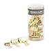 U Brands Binder Clips, Assorted Sizes, Gold Steel, 30-Count