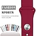 Guangzhi aa-86 Band for Apple Watch 38mm, New Design (Metal Tuck Clasp Ouside/Correct Wearing Way in 4th Image) Soft Silicone Sport Strap Band for iWatch Series 1 / 2 / 3, Sport, Edition,38mm,Rose Red