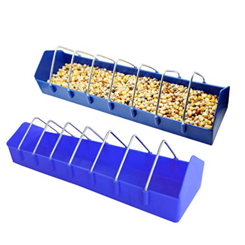 POPETPOP Vogelkäfig Futterspender Tauben Futtertrog Vogelfutter Spender Tierfutter Zubehör für Haustiertaubenfink… – Bild 3