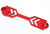JDM Style Red Billet Aluminum Battery Tie Down Bar