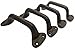 Cast Iron Gate PULLS Handles Barn Shed Door 5.5 Inch Set of 4 Rustic Vintage Style