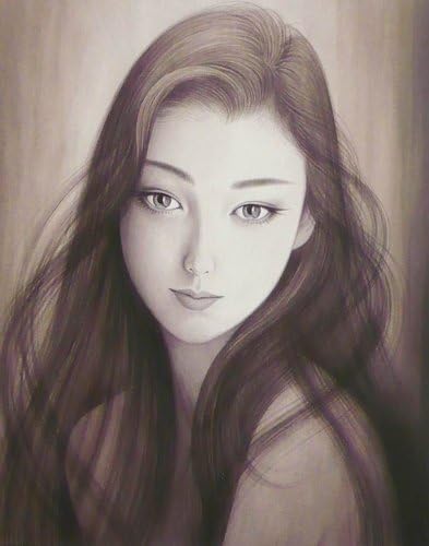 Amazon Co Jp 鶴田一郎 永遠のまなざし アートプリント 額装済みblack ホーム キッチン