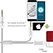 UNOOE iPhone 8 Aux Cord Aux Cable to iPhone 7 iPhone 8 Plus with Two 3.5mm Headphone Audio Jack Cable to Lightning Connector for iPhone, iPad, iPod, Car Home Stereo, Beats Headphone, Speaker, Silver