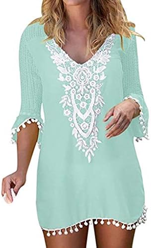 Swimwear,BaZhaHei Womens Letters Print Baggy Swimwear Bikini Cover-ups Beach Dress Women Dress Ladies Holiday Vacation Costume Sundress Loose Skirts Mini Summer Tops T-Shirt Dress Swimming