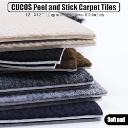 CUCOS Carpet Tiles Self Adhesive, Glue-Free