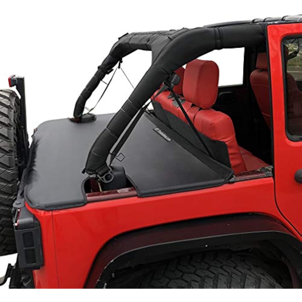Jeep Wrangler Tonneau Cover JK Unlimited 4 Door Rear Trunk Cargo Vinyl