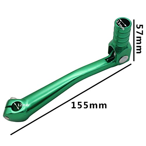 OTOHANS AUTOMOTIVE CNC Aluminum 2" Folding Gear Shifter Shift Lever for Honda XR50 CRF50 XR CRF 50cc 70cc 90cc 110cc 125cc Dirt Pit Bike (Green)