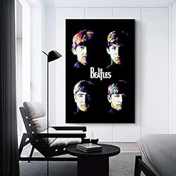 XYDQ Poster sur toile The Beatles Band 1 et décoration murale – 40 x 60 cm - Les Beatles, Paul McCartney, John Lennon, RIngo Starr, George Harrison XYDQ Poster sur toile The Beatles Band 1 et décoration murale - 40 x 60 cm – Image 3
