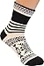 Women's Snowflake Pattern Casual Cotton Fashion Crew Dress Socks,5 Pairs Set