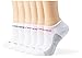 Starter Women's 6-Pack Athletic No-Show Socks, Prime Exclusive, White, Medium (Shoe Size 5-9.5)