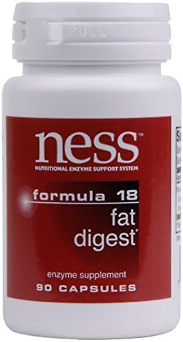 Ness EnzymesFat Digest #18 90 caps [Health and Beauty]