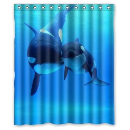 Amazon Com Fashionable Bathroom Collection Custom Waterproof Orca