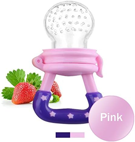 1PC Baby Fruit Juice Feeding Pacifier Silicone Soother BPA Free (Pink)