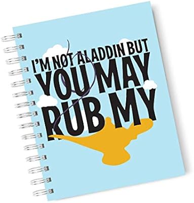 Funny Quote Lamp Genie Aladdin Hard Cover Note Book Aladdin