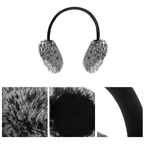 Unisex Fleece Ear Muffs/Ear Warmers-Winter Outdoor Classic Earmuffs Earwarmers by Aurya(Black)
