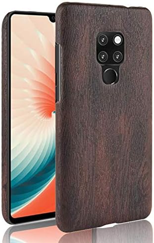 Naozbuyrig Huawei Mate 20 X Case, Textured Business Style Light Weight Wooden Pattern Hard PC Back Case for Huawei Mate 20 X (Color : Black)