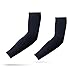 YISEVEN Adult's Sports Compression Arm Sleeves Basketball Shooting Shooter Sleeves Golf Football Accessories Baseball Sun UV Protection Running 3/4 Shirts – Men & Women Black (1 Pair)