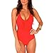 Hanson V28 Padded One Piece Fringed Swimsuit Swimwear Monokini