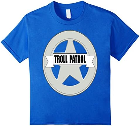 Kids Troll Patrol T-Shirt 3 10 Royal Blue