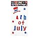 Gift Boutique Patriotic Window Gel Clings Party Decorations 6 Pack Fourth of July American Flag Stars and Stripes I Love America Red White and Blue USA Decals