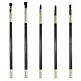 ISABELLA PHANTOM 9 Pcs Shinning Ferrule Makeup Brush Set with Designer Case (black) for Women