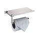 AKDSteel Toilet Paper Holder Dispenser Wall Mounted Bathroom Tissue Holder with Phone Holder,SUS 304 Stainless Steel