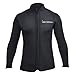 Lemorecn Men’s 3mm Wetsuits Jacket Long Sleeve Neoprene Wetsuits Top(2031black3XL)