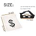 PAUBOLI Robber Costume Black Eye Mask+ Canvas Drawstring Bag Dollar Sign 11 x 17 and 8 x 10 Optional (8 x 10 inches)