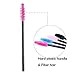 Ohuhu 300 PCS Eye Lash Brushes, Disposable Mascara Makeup Eyebrow Eyelash Wands Brush Applicator with Storage Box