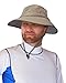 Sun Protection Zone Unisex Booney Sun Hat (Khaki with Olive Trim)